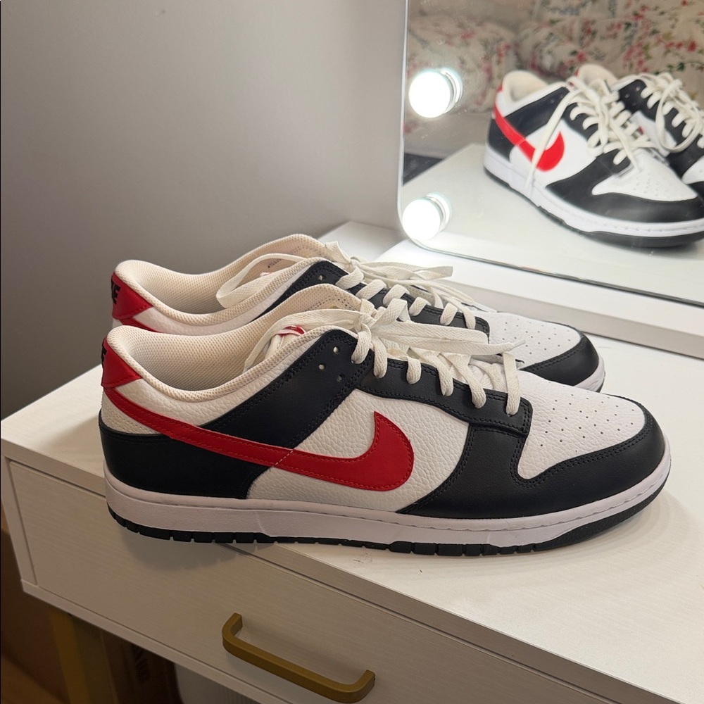 Men’s Nike Dunk Low “Black White Red”